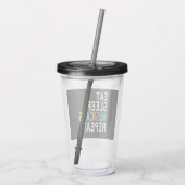 Eat Sleep Musicals Herhalen Acryl Drinkbeker (Achterkant)