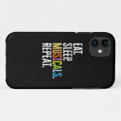 Eat Sleep Musicals Herhalen Case-Mate iPhone Case (Achterkant (horizontaal))