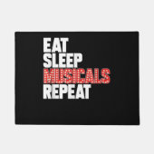 Eat Sleep Musicals Herhalen Deurmat (Voorkant)