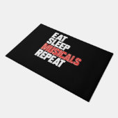 Eat Sleep Musicals Herhalen Deurmat (Schuin)