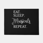 Eat Sleep Musicals Herhalen Deurmat (Voorkant)
