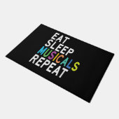 Eat Sleep Musicals Herhalen Deurmat (Schuin)