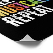 Eat Sleep Musicals Herhalen Poster (Hoek)