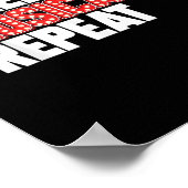 Eat Sleep Musicals Herhalen Poster (Hoek)