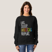 Eat Sleep Musicals Herhalen Trui (Voorkant volledig)