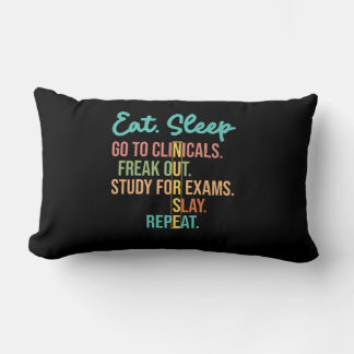 Eat Sleep naar chemicaliën, grappige verpleegster  Kussen