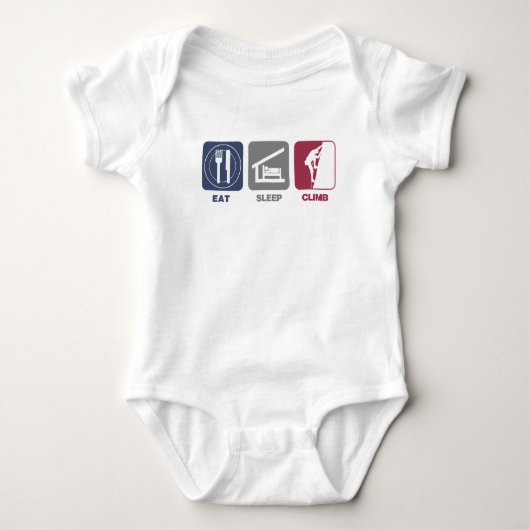 Eat Sleep naar de klimmen - Guy 2 Romper (Voorkant)