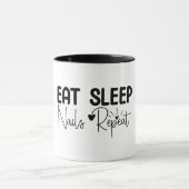 Eat Sleep Nails Repeat, Nagelstylist Mok (Midden)