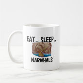 Eat Sleep NARWHALS Koffiemok (Links)