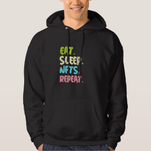Eat Sleep nfts Herhalen voor Nft Collector Hoodie