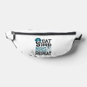 Eat Sleep Night Neurse Shift herhalen Heuptasje (Liggend)