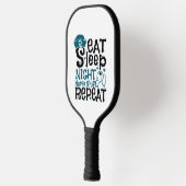Eat Sleep Night Neurse Shift herhalen Pickleball Paddle (Links)