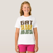 Eat Sleep Ninjutsu 1 T-shirt (Voorkant volledig)