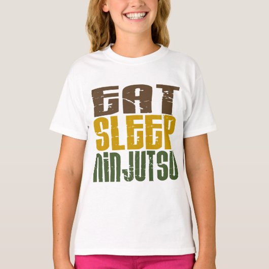 Eat Sleep Ninjutsu 1 T-shirt (Voorkant)