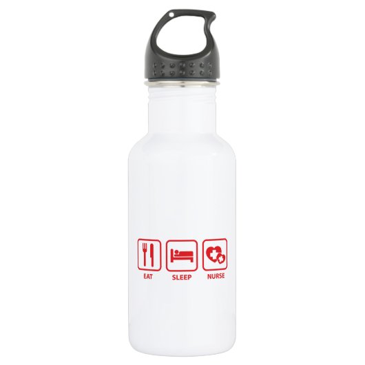 Eat Sleep Nurse Waterfles (Voorkant)