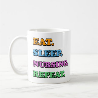 eat sleep nursing reprat koffiemok