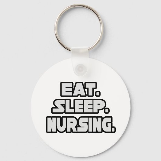 Eat Sleep Nursing Sleutelhanger (Voorkant)