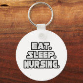 Eat Sleep Nursing Sleutelhanger (Voorkant)