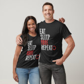 Eat Sleep Oboe Herhalen T-shirt (Unisex)