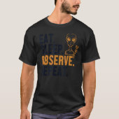 Eat Sleep Observe Repo Alien Ufo Conspiracy Alie T-shirt (Voorkant)