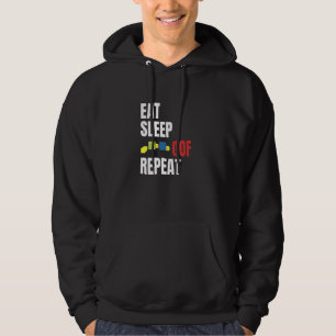Eat Sleep Oof Herhaal het idee van themagamers Hoodie