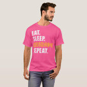 Eat Sleep Origami Herhalen T-shirt (Voorkant volledig)