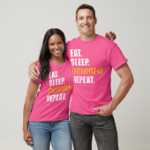 Eat Sleep Origami Herhalen T-shirt (Unisex)