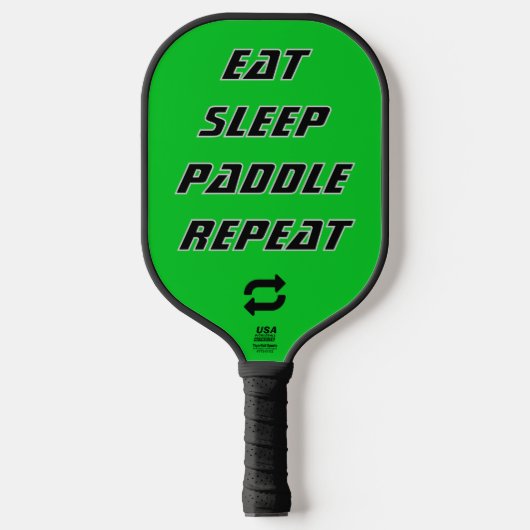 Eat Sleep Paddle Repeat - Customizable Pickleball  (Voorkant)