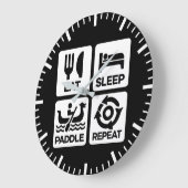 Eat Sleep Paddle Repeat - Dragon Boat Racing Grote Klok (Hoek)