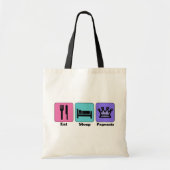 Eat Sleep Pageant Tote Bag (Voorkant)