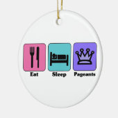 Eat Sleep Pageants Ornament (Links)