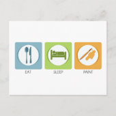 Eat Sleep Paint Briefkaart (Voorkant)