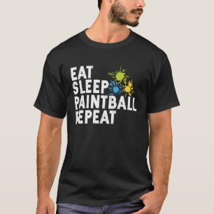 Eat Sleep Paintball Painter Soft Airsoft Player ai T-shirt