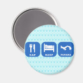 Eat Sleep Panama Magneet (Voorkant / Achterkant)