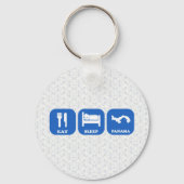 Eat Sleep Panama Sleutelhanger (Voorkant)