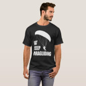 Eat Sleep Paragliding Repeat  Men Paraglider Adven T-shirt (Voorkant volledig)