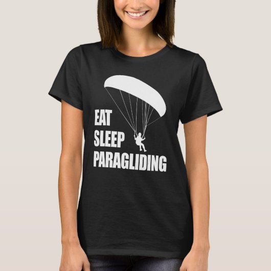 Eat Sleep Paragliding Repeat  Men Paraglider Adven T-shirt (Voorkant)