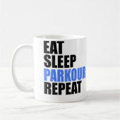 Eat Sleep Parkour Repeat Koffiemok (Links)