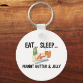 Eat Sleep PEANUT BUTTER & JELLY Sleutelhanger (Voorkant)
