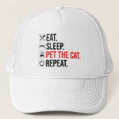 Eat. Sleep. Pet The Cat. Repeat (Voorkant)