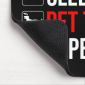 Eat. Sleep. Pet The Dog. Repeat Muismat (Hoek)