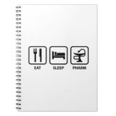 Eat Sleep Pharm Notitieboek (Voorkant)