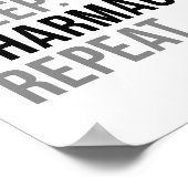 Eat Sleep Pharmacy Poster (Hoek)