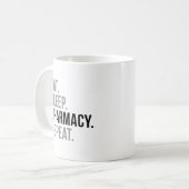 Eat Sleep Pharmacy Repat Koffiemok (Voorkant links)