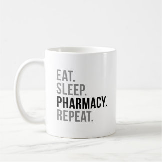 Eat Sleep Pharmacy Repat Koffiemok