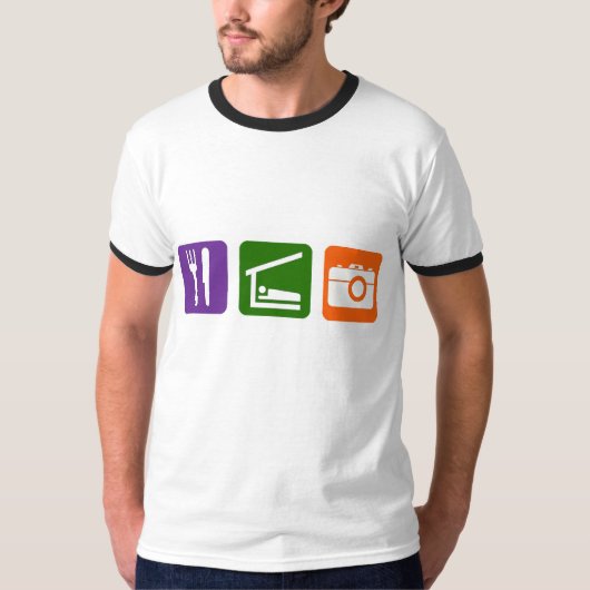 Eat Sleep Photography T-shirt (Voorkant)