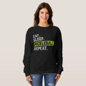 Eat Sleep Pickleball Herhaal - Distressed Graphic  Trui (Voorkant volledig)