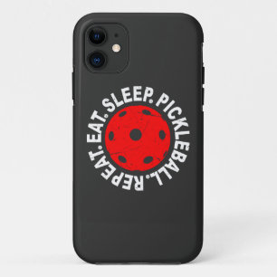 Eat Sleep Pickleball Herhalen als  Pickleball Case-Mate iPhone Case