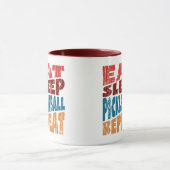 Eat Sleep Pickleball Herhalen Mok (Midden)