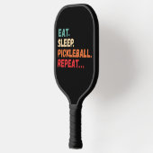 Eat Sleep Pickleball Herhalen Paddle (Links)